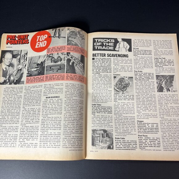 Vtg. 9x Motor Cycle Mechanic Magazines 1973 - 1976 Bikes Printed In England - Picture 11 of 16